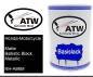 Preview: Honda-Motorcycle, Matte Ballistic Black Metallic, NH-A86M: 500ml Lackdose, von ATW Autoteile West.